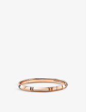 Atlas X Closed medium 18ct rose-gold bangle bracelet