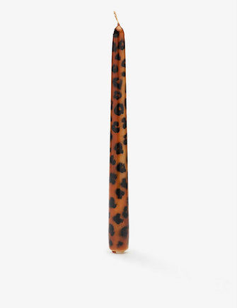 Leopard-print candles set of two