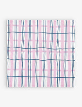 Country Love checked cotton napkin 46cm x 46cm