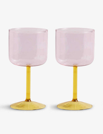 Tint wine glass 15cm set of two