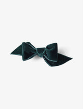 Velvet tuxedo bow decoration 12cm