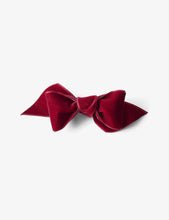 Velvet tuxedo bow decoration 12cm