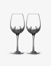 Lismore Essence crystal wine glasses set of two