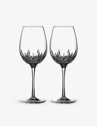 Lismore Essence crystal wine glasses set of two