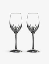 Lismore Essence crystal white wine glasses set of two