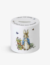 Peter Rabbit bone china money box 7.6cm