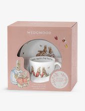 Flopsy, Mopsy, and Cottontail bone china three-piece set