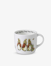 Flopsy, Mopsy, and Cottontail bone china mug