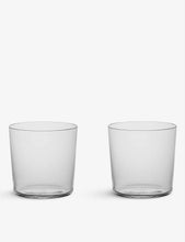 Lead-free crystal rocks glasses set of two