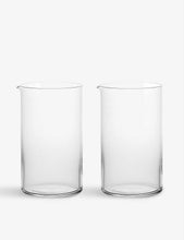 Classic mouth-blown crystal mixing glasses set of two