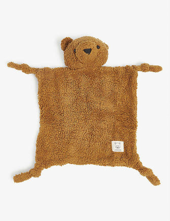Lotte bear-shaped organic-cotton cuddle cloth