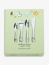 Jungle stainless steel children's 4-piece cutlery set