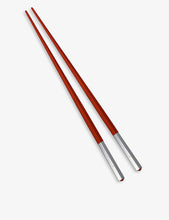 UNI wood and silver-plated Japanese chopsticks