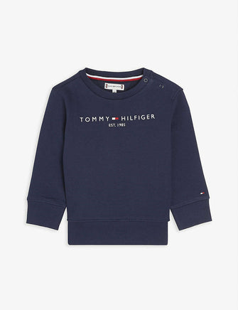 Essential logo-print cotton-blend sweatshirt 9-24 months