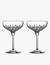 Lismore Essence crystal-glass champagne glasses set of two