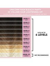 Unicorn Hair Bleach Party 20 volume hair-lightening kit