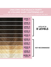 Unicorn Hair Bleach Party 40 volume hair-lightening kit