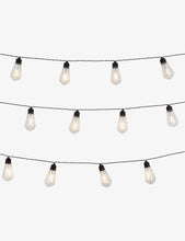 Bistro glass filament LED string lights set of 20