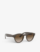 Ray-Ban Stories 0RW4003 round-frame acetate smart sunglasses