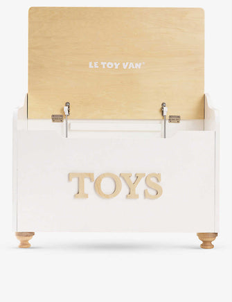 Scalloped wooden toy box 53cm
