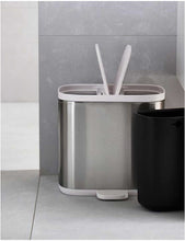 Split 6L stainless steel bathroom waste separation bin