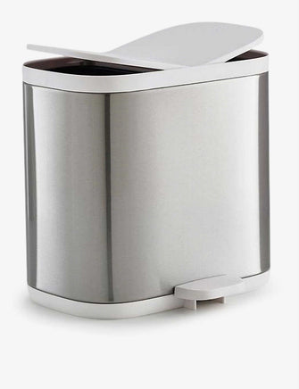 Split 6L stainless steel bathroom waste separation bin