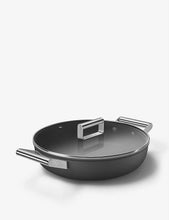 Two-handle aluminium shallow casserole dish 28cm