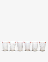 Ultralight mouthblown glass tumblers set of six