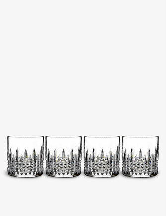 Lismore Diamond tumbler glasses set of 4