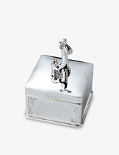 Giraffe First Hair and First Tooth silver-plated box set of two