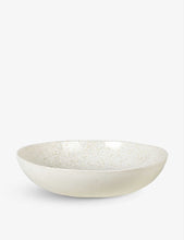 Nordic Vanilla stoneware salad bowl 34cm