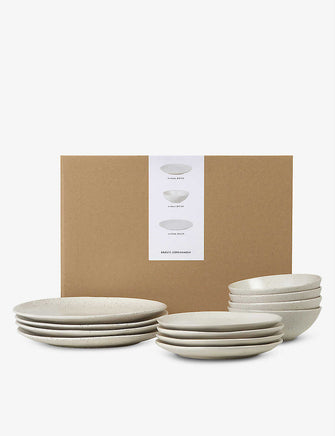 Nordic Vanilla stoneware dinner set