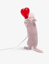 Heart-bulb resin mouse lamp 14.5cm