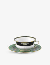 Wonderlust Emerald Forest bone china teacup and saucer