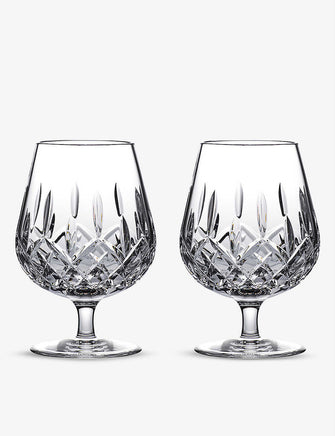 Lismore Brancy crystal glasses set of two