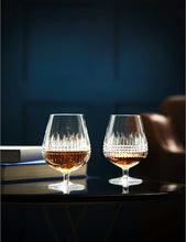 Connoisseur Lismore crystal brandy glasses set of two