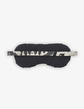 Oniyuri graphic-print woven eyemask