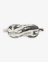 Oniyuri graphic-print woven eyemask