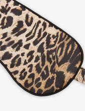 Kiku leopard graphic-print woven eyemask