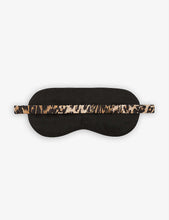 Kiku leopard graphic-print woven eyemask