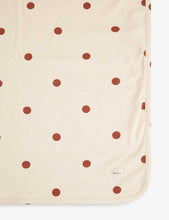 Sunkiss spot-print organic-cotton blanket 77cm x 77cm