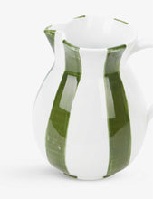 Striped ceramic pitcher 1L