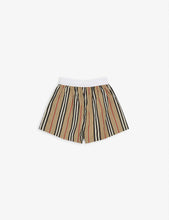Sybill stripe-print cotton shorts 6-14 years