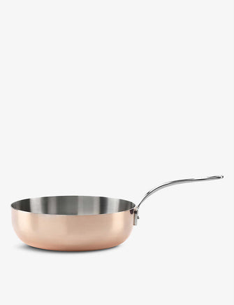 Copper Induction copper and stainless-steel saute pan 16cm