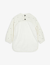 Merle polka-dot recycled-polyester cape bib