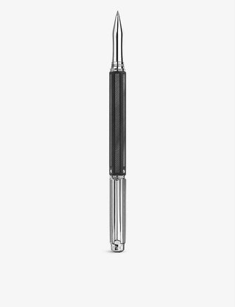 Varius Rubracer silver-plated brass and rubber rollerball pen