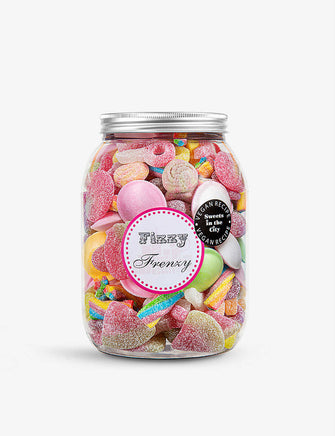 Fizzy Frenzy Giant Jar Of Joy vegan sweet selection 1kg