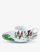 Avarua botanical-print porcelain tea cup 230ml