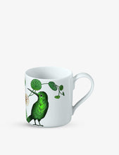 Avarua leaf-print porcelain espresso cup 60ml