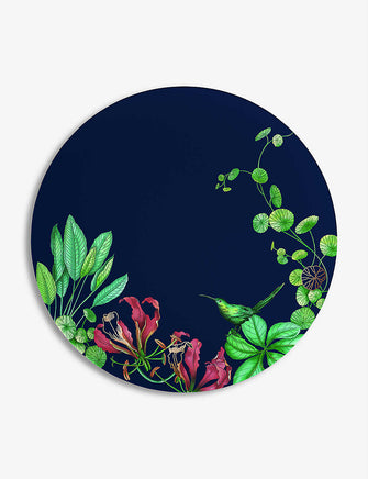 Avarua floral porcelain cake plate 20cm